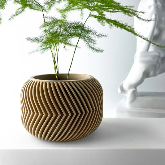 Ervon Planter Pot with Tray image 0